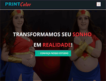 Tablet Screenshot of printcolordigital.com.br